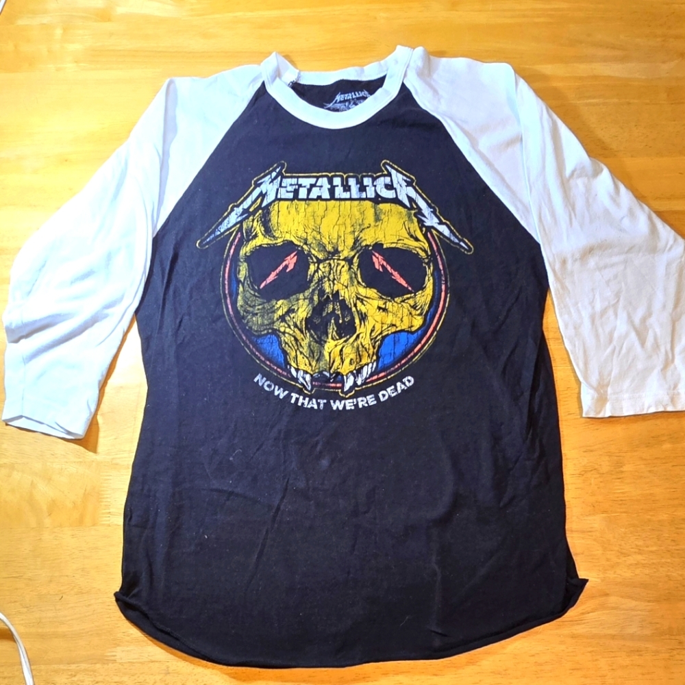 Metallica- Now That We’re Dead 2017 WorldWired Tour - 3/4 Sleeve Mens MEDIUM